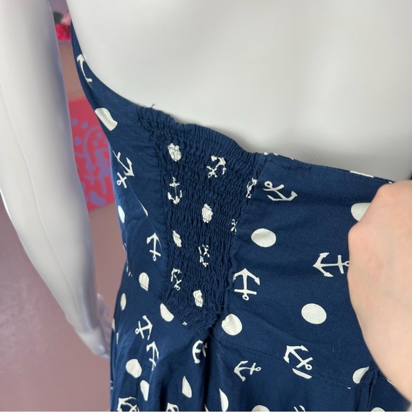 Hell Bunny Vixen Marina Sailor Halter Pin Up Dress - Picture 10 of 14